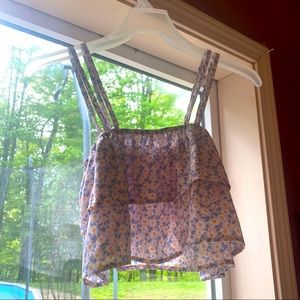 Floral layered cami top